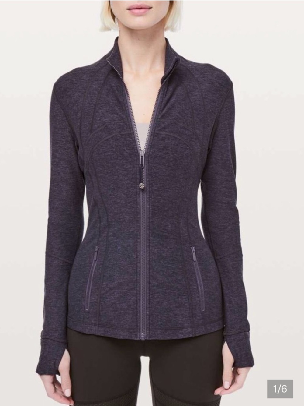 lululemon define Deep Purple Heather Zip Jacket